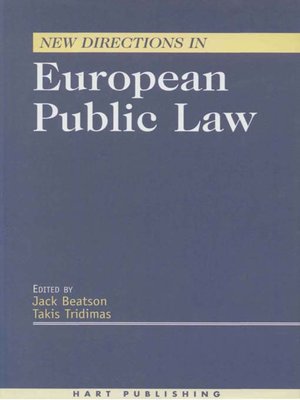 cover image of New Directions in European Public Law